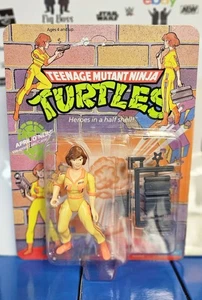 Playmates Vintage 1990 TMNT April O'Neil 5" figurine non poinçonnée 44 carte au dos - Photo 1/10