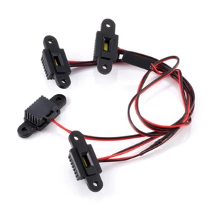 Eyebrows Lights Wheel Light Cover LED Light For 1/10 SCX10 III Jeep Wrangler RC - Picture 1 of 9