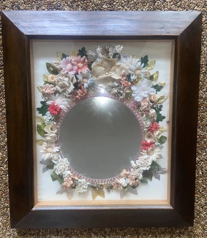 Vintage Handmade Wall Mirror Cover