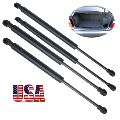 4PCS For 2001-2006 BMW 323i 325Ci Bonnet Hood+Rear Lift Supports Shock Tailgates Foto 1 de 4