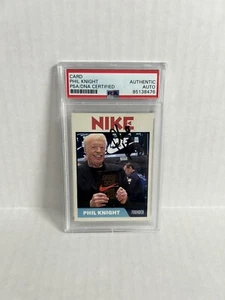 Phil Knight Founder Of Nike Signed Custom Card AUTO PSA/DNA - Picture 1 of 2