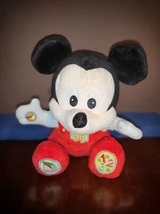 Disney Baby Mickey Play & Learn interaktives Plüschtier 6M+ ABC 123 Musical sehr guter Zustand - Bild 1 von 4