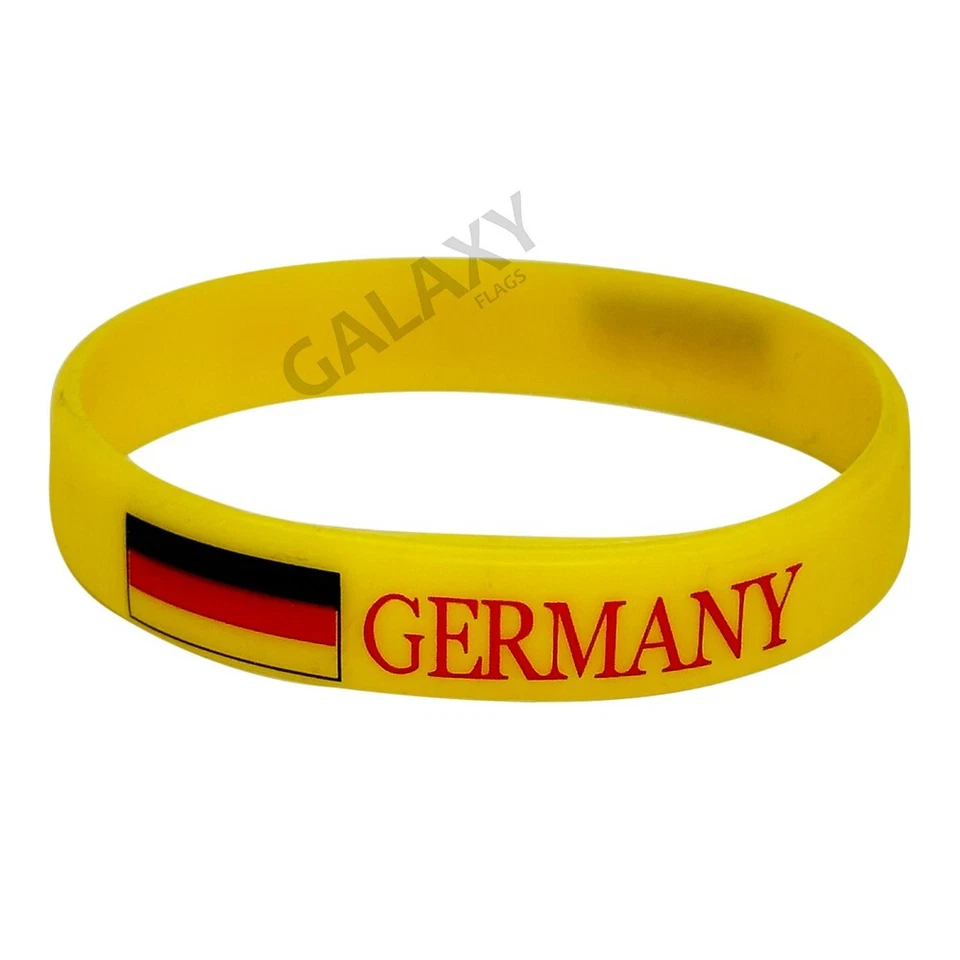 Pulsera Alemania / Pulsera Bandera Alemania Goma Silicona  Foto 1 de 1