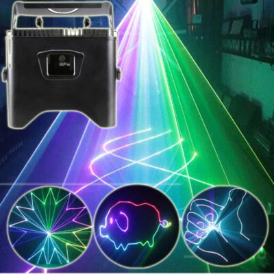2W waterproof RGB laser light animation indoor/outdoor disco party stage pro NEW - Image 1 of 4