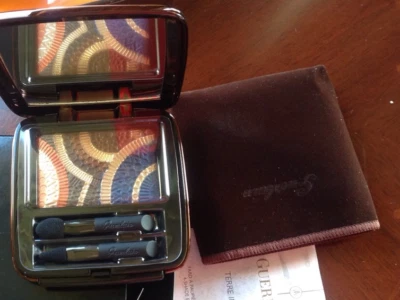 GUERLAIN TERRE INDIGO 4-SHADE EYESHADOW PALETTE 9g/.32oz REFILLABLE LIMITED RARE - Image 1 of 3