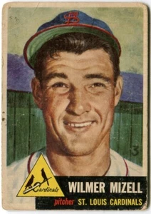 1953 Topps #128 Wilmer Mizell St. Louis Cardinals - White Biography - Picture 1 of 2