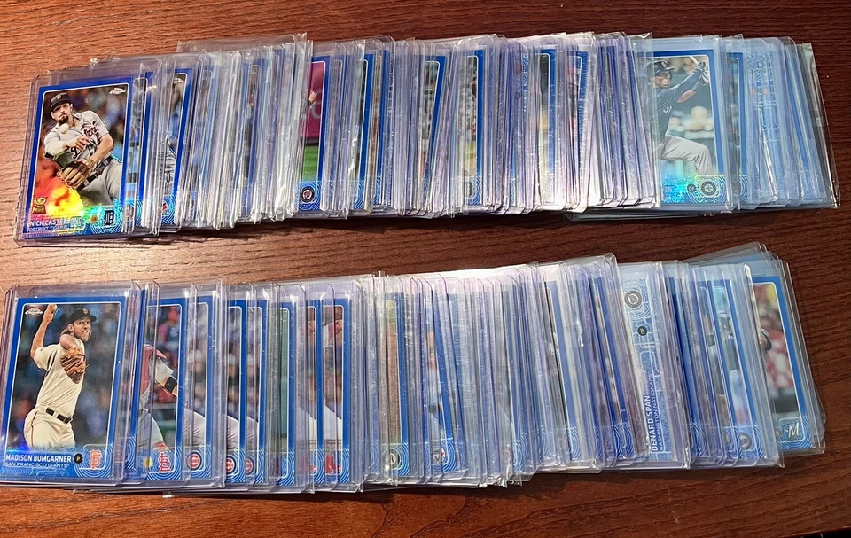 2015 Topps Chrome MLB BLUE REFRACTOR U Pick TROUT JETER KERSHAW LINDOR CORREA - Image 1 of 1