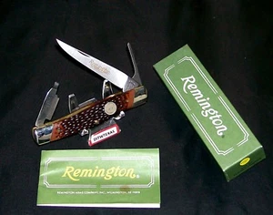 Remington R7 Knife Turkey Hunters Trapper W/Inscribed Blade W/Packaging & Papers - Picture 1 of 12