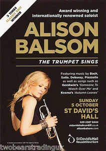 Volante de promoción de eventos: Alison Balsom - La trompeta canta (St David's, Cardiff, 2014) - Imagen 1 de 1