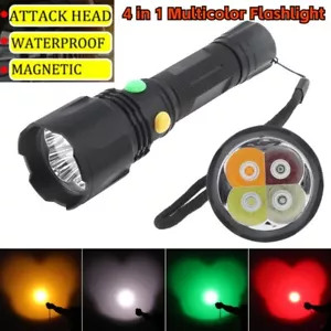Luz de señal ferroviaria LED de 4 colores con linterna magnética roja/blanca/amarilla/verde - Imagen 1 de 7