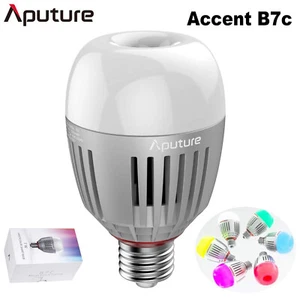 Aputure Accent B7c LED Smart Bulb 7W RGBWW 2000K-10000K Bi Color CCT/HSI/FX Mode - Picture 1 of 11