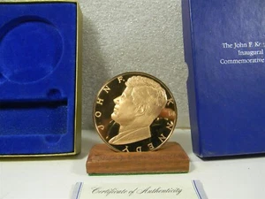 John F. Kennedy Eröffnungs-Gedenkmedaille Bronze Franklin Mint mit Box 2B -@2 - Bild 1 von 10