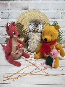 Knitting patterns Winnie the Pooh Piglet Owl Kanga from the book about Pooh - Picture 1 of 22