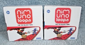 New NIM UNO LOOPS TOY BLOCK TAPE FOR BUILDING BLOCKS  Red & Blue - Picture 1 of 2