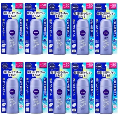 [Vendedor de EE. UU.]NiveaSun FPS 50PA+++ Super Water Gel Protector Solar Botella 2,70 pisos Juego de 10 Foto 1 de 2