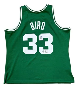 Larry Bird Signed Celtics Green M&N Hardwood Classics Swingman Jersey PSA/DNA - Picture 1 of 3