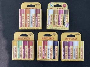 Burt's Bees Lip Balm Variety Lot Of 5 Flavors - 5 Packs 4ct each (20 Total) -NEW - Picture 1 of 2
