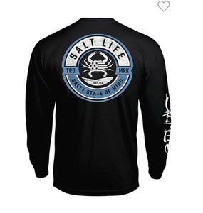 CAMISETA MANGA LARGA SALT LIFE NEGRA "BLUE CANGREB ORGULLOS" PARA HOMBRE XXXL - 3X - Imagen 1 de 2