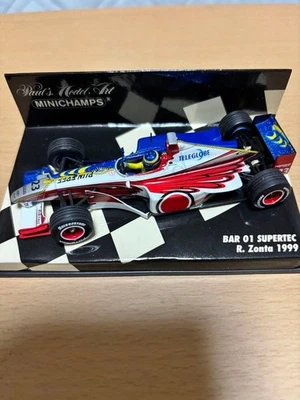 MINICHAMPS BAR 01 SUPERTEC F1 1/43 Mini Car Set R. Zonta & J. Villeneuve - Immagine 1 di 4