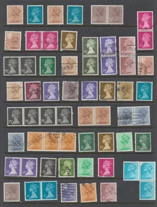 GB Stamps 1970-1980 definitive selection of 192 stamps to £2 mint + used - Picture 1 of 4