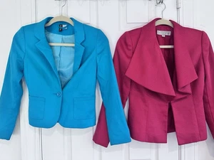 2 Stück Tahari Pink Arthur S. Levine Damen Blazer Gr. 0P H&M Jacke Größe 2 - Bild 1 von 18
