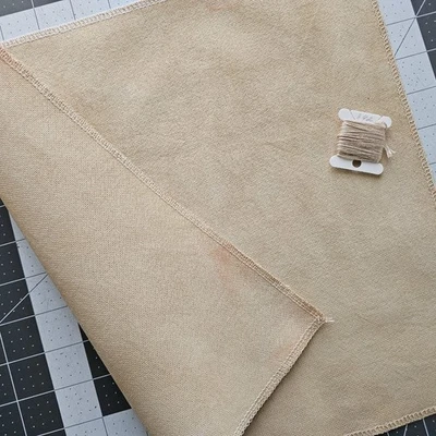 Tela de tejido uniforme punto de cruz teñida a mano 28 unidades 14"x12" tela de algodón sampler Foto 1 de 4