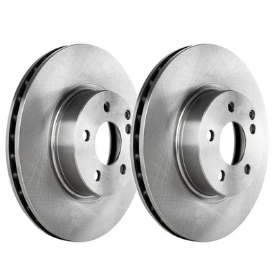 For Mercedes-Benz E500 2003-2006 Brake Discs Driver & Passenger Side Pair Front Foto 1 de 4