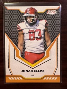 2024 SAGE Black #160 Jonah Elliss Utah Utes Denver Broncos - Picture 1 of 2