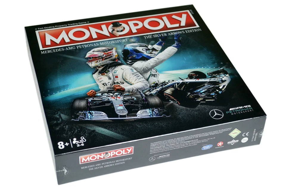 Mercedes AMG F1 Monopoly Silver Arrows Lewis Hamilton 1st Edition - Image 1 of 3