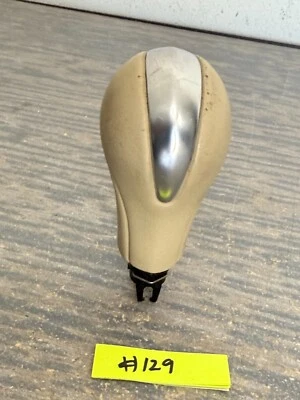 Infiniti G25 G37 FX37 EX37 QX70 Q60 OEM BEIGE Leather Shifter Knob  #129 - Image 1 of 4