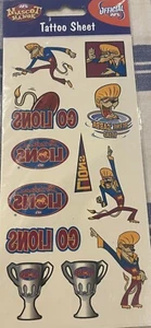NEW Sheet of Brisbane Lions AFL Footy Temporary Tattoos - 19.5cms x 9.5cms - Picture 1 of 1