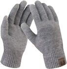 FZ FANTASTIC ZONE Women's Winter Touchscreen Wool Magic Gloves Warm Knit Fleece 
