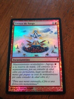 1 x Spanish Braid of Fire FOIL Coldsnap NM-M MAGIC THE GATHERING MTG CARD(rare)  - Image 1 of 2