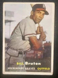 1957 Topps #48 Bill Bruton Milwaukee Braves - Picture 1 of 2