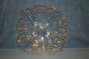 Cambridge Rose Point crystal #3400/48 11" Fancy Edge Bowl - Picture 1 of 5