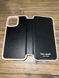 Kate Spade New York Fitted Hard Shell Folio Case for iPhone 13 Pro Max - Black