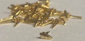 Gold Pronged Arrowhead Ribbon/medal Attachment Device** - Picture 1 of 4
