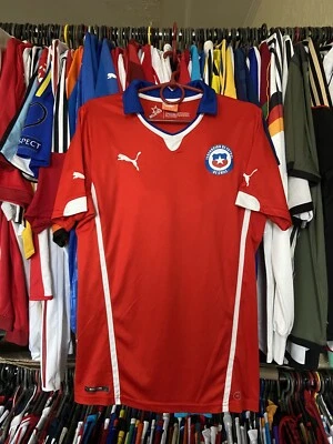 CHILIE 2014 2015 HOME FOOTBAL SHIRT SOCCER JERSEY PUMA PUMA 744501 sz M MEN - Image 1 of 4