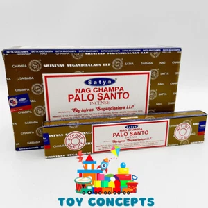 PALO SANTO NAG CHAMPA INCENSE STICKS 15g x 12 bulk pack satya scent - Picture 1 of 1