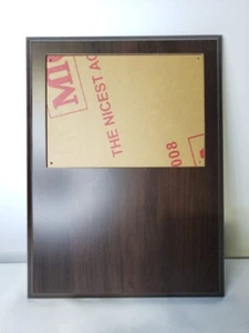 Pack Of 2 Cherry MDF Wood Acrylic Cover Frame Award 9×12 Plaques 5×7 Size Photo  - Picture 1 of 3
