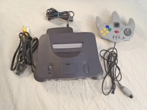 Nintendo 64 N64 Game Console System + Controller Cords - Picture 1 of 6