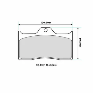 Wilwood BP-10 Bremsbeläge passt Wilwood Forged Dynalite 4 Kolben Laschenhalterung Bremssattel - Bild 1 von 2