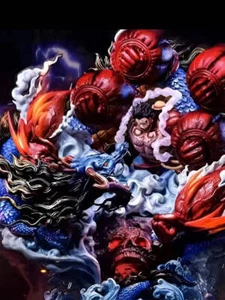 22cm One Piece - Monkey D. Luffy vs Kaido, Action Figure in PVC, Modello - Foto 1 di 13