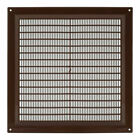 Brown Air Vent Grille / 250mm x 250mm / Flat Louvre Duct Ventilation Cover