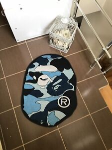 Bape Rug , Blue,Decor Rug,Hypebeast rug ,street art rug,floor mat 60*80cm ape