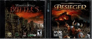 Besieger & Warrior Kings Battles Pc Both New XP RPG Strategy Battle 2 Great Game - Picture 1 of 2