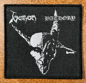 GIFT/BATHORY, SCHWARZER BORDÜRE GEWEBTER PATCH ZUM AUFNÄHEN - Bild 1 von 1