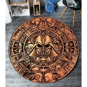 Star Wars Round Rug, Darth Vader Circle Rug, Star Wars Themed Rug, Bathmat Rug - Picture 1 of 10