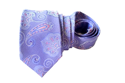 NORDSTROM MEN'S TIE PURPLE/PAISLEY Width: 3" Length: 57" - Image 1 of 3