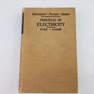PRINCIPLES of ELECTRICITY Second Edition HC Book Page& Adams Institute of Gander - Bild 1 von 7